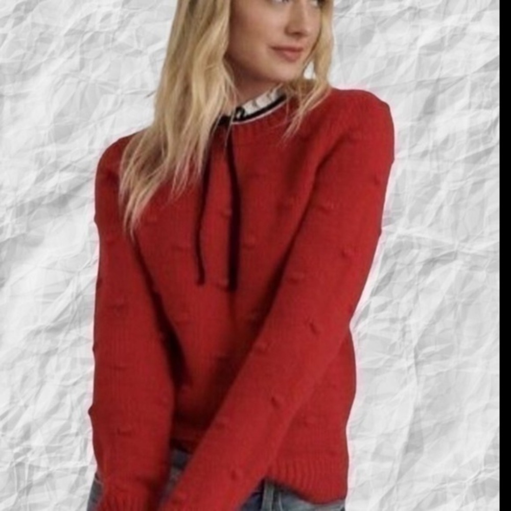 Red lucky brand holiday sweater!